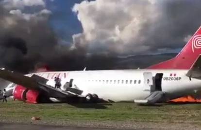 Čudo na pisti: Avion je izletio i zapalio se, svi putnici preživjeli