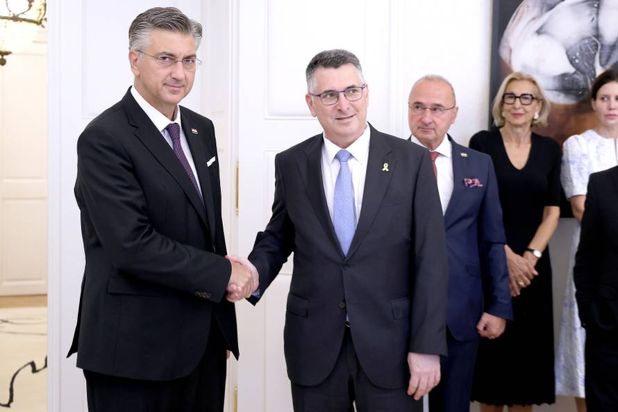Zagreb: Plenković primio ministra vanjskih poslova Države Izrael Gideona Moshea Sa'ara