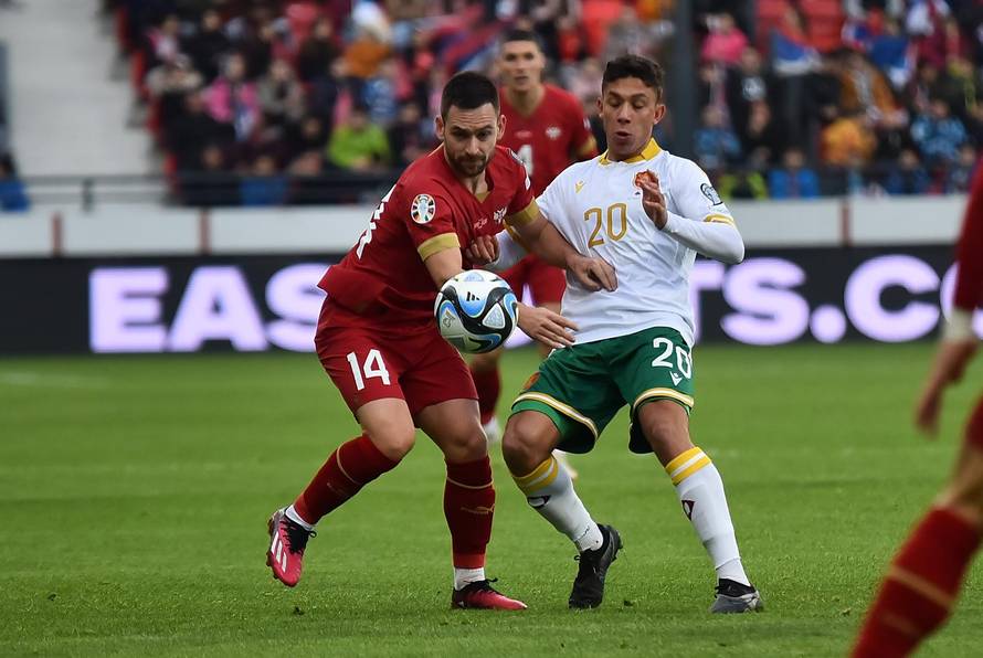 Leskovac: Kvalifikacije za EURO 2024, Srbija - Bugarska 