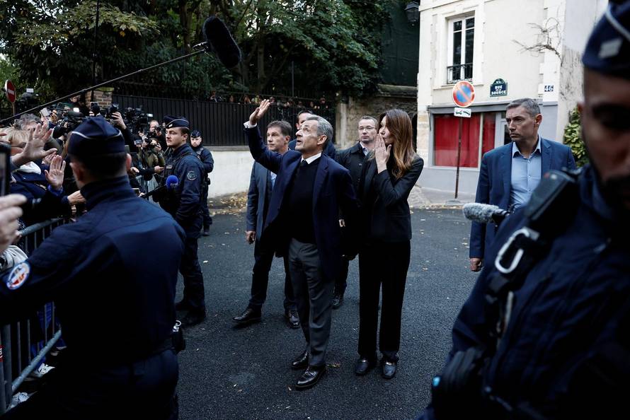 Former French President Sarkozy goes to jail to begin five-year sentence