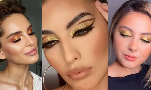 Pobjednička boja: 10 make-up stilova sa zlatnim sjenilom