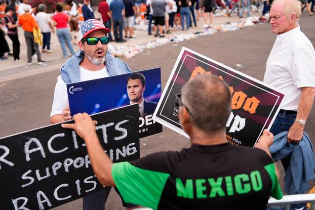 Memorial service for slain conservative commentator Kirk in Glendale