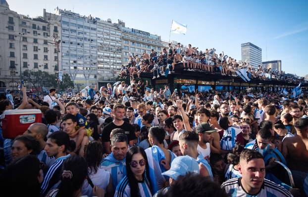 FIFA World Cup Final Qatar 2022 - Fans in Buenos Aires