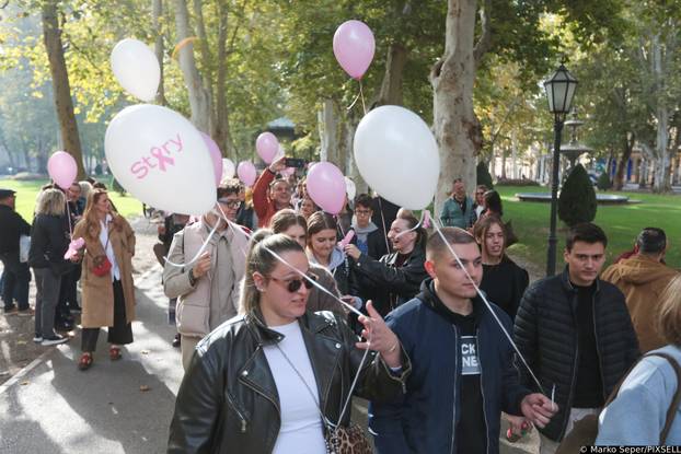 Zagreb: Mimohod u znak potpore oboljelima od raka dojke