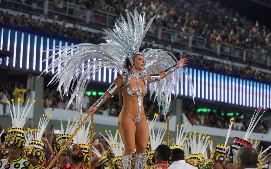 Carnival magic descends on Rio as first night of elite samba schools lights up the Sambadrome, in Rio de Janeiro