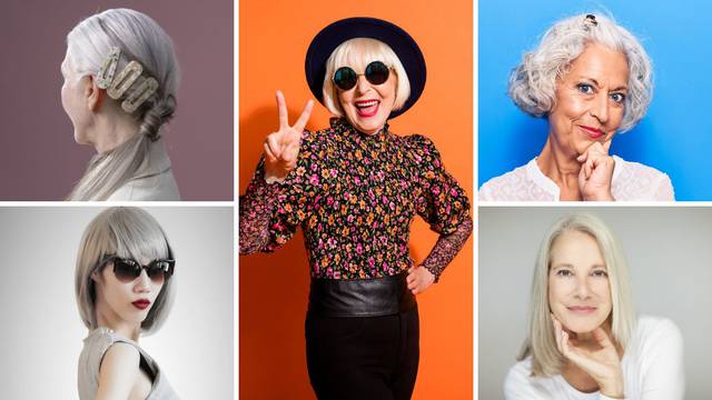 15 modernih, ženstvenih frizura za žene koje imaju sijedu kosu