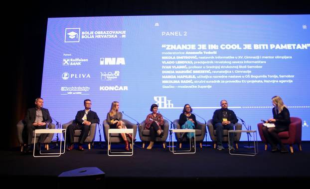 Panel "Znanje je in: Cool je biti pametan" na konferenciji "Bolje obrazovanje, bolja Hrvatska"