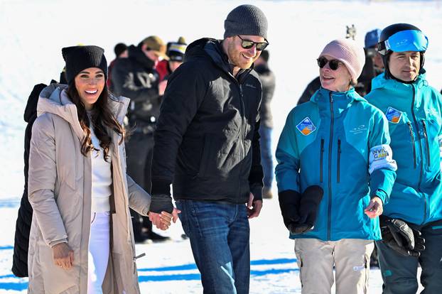 Britain's Prince Harry and his wife Meghan meet Invictus Games athletes and military veterans in Canada