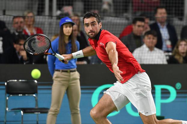 Varaždin: Davis Cup, meč Marin Čilić - Zizou Bergs