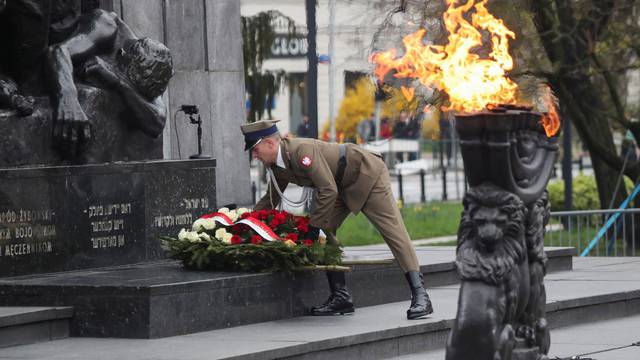 Commemoration of the 80th anniversary of the Warsaw Ghetto Uprising, in Warsaw