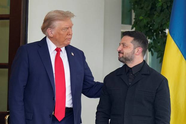 U.S. President Trump meets with Ukrainian President Zelenskiy and European leaders, in Washington, D.C.