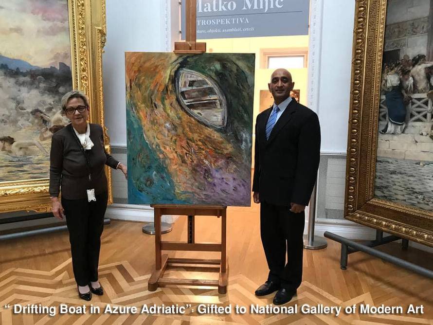 Naslikao ju je: Kolinda dobila portret od veleposlanika Indije