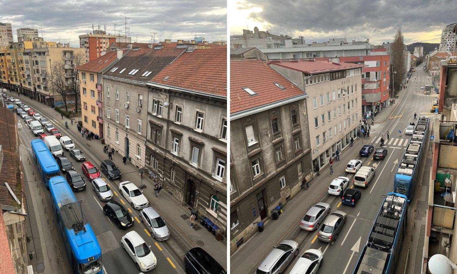 FOTO Krkljanac na zagrebačkoj Ilici: 'Kaos je, svi trube, promet puštaju svakih desetak minuta'