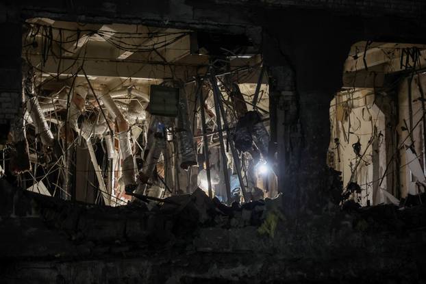 Aftermath of a Russian missile attack in Kyiv
