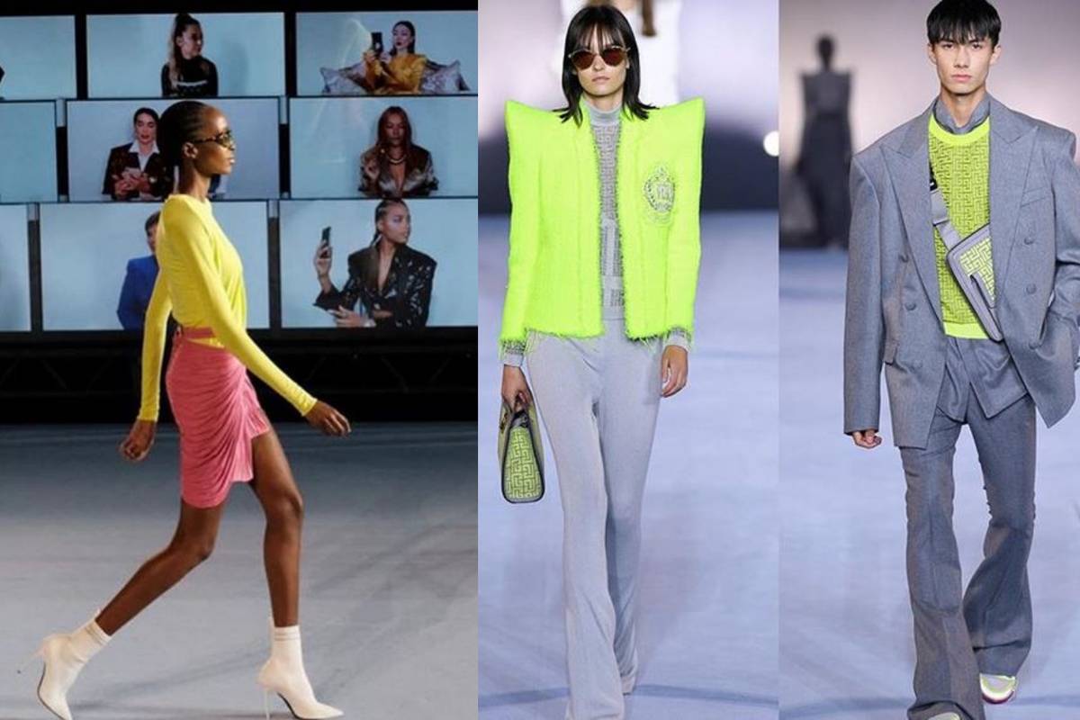 Balmain: Ramena u špic, neon nijanse i publika na ekranima