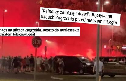 Poljski mediji se zgražaju: Kaos na ulicama Zagreba! Legionare je šokirao broj Bad Blue Boysa