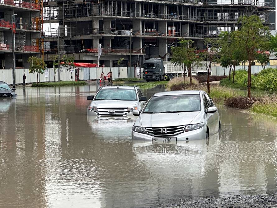 Heavy rains over Dubai