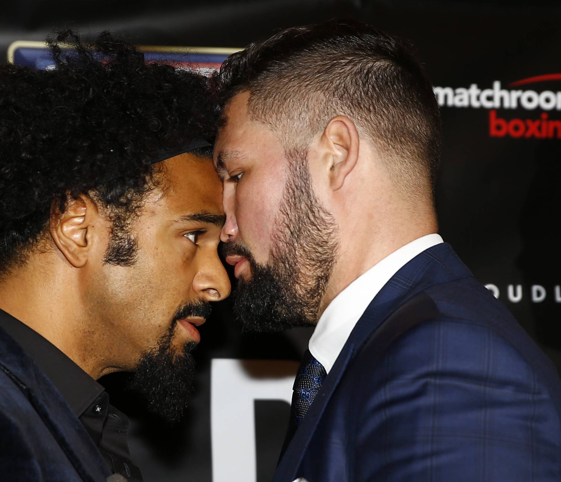 David Haye and Tony Bellew go head to head after the press conference