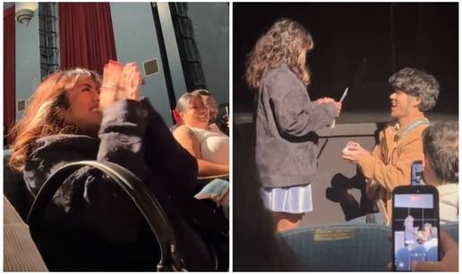 VIDEO Djevojku zaprosio u kinu, a onda uslijedio jo&scaron; jedan &scaron;ok