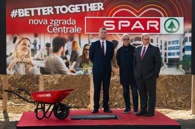 Zagreb: Polaganje kamena temeljca za izgradnju nove upravne zgrade SPAR Hrvatska