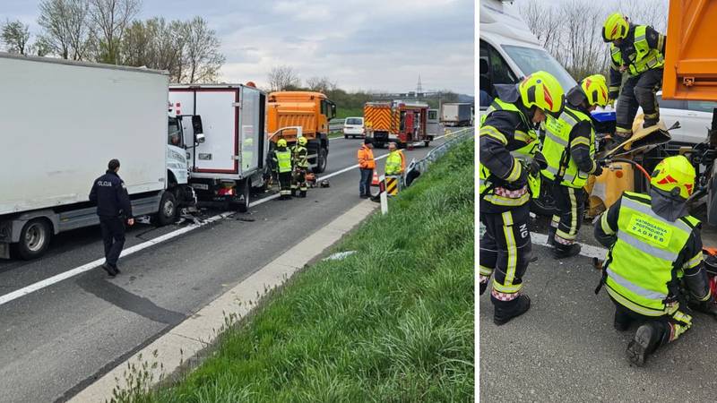 Teška nesreća na obilaznici u Zagrebu. Izvlačili čovjeka iz kamiona, kolona je duga 2 km!