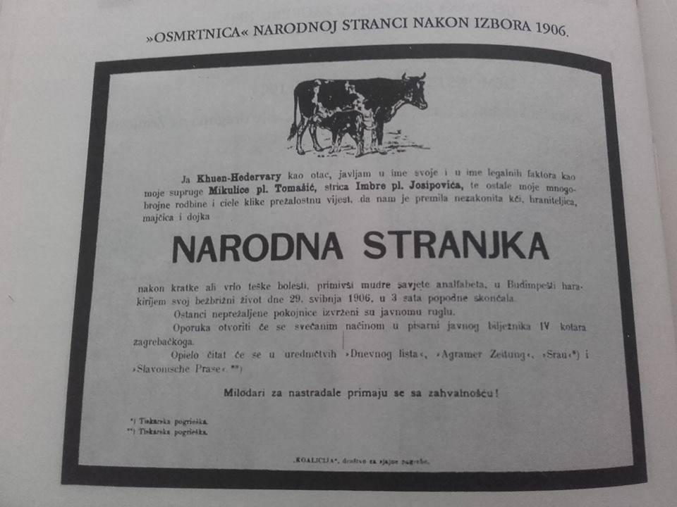 Narodna stranka 1906. nakon neprirodne koalicije - krahirala!