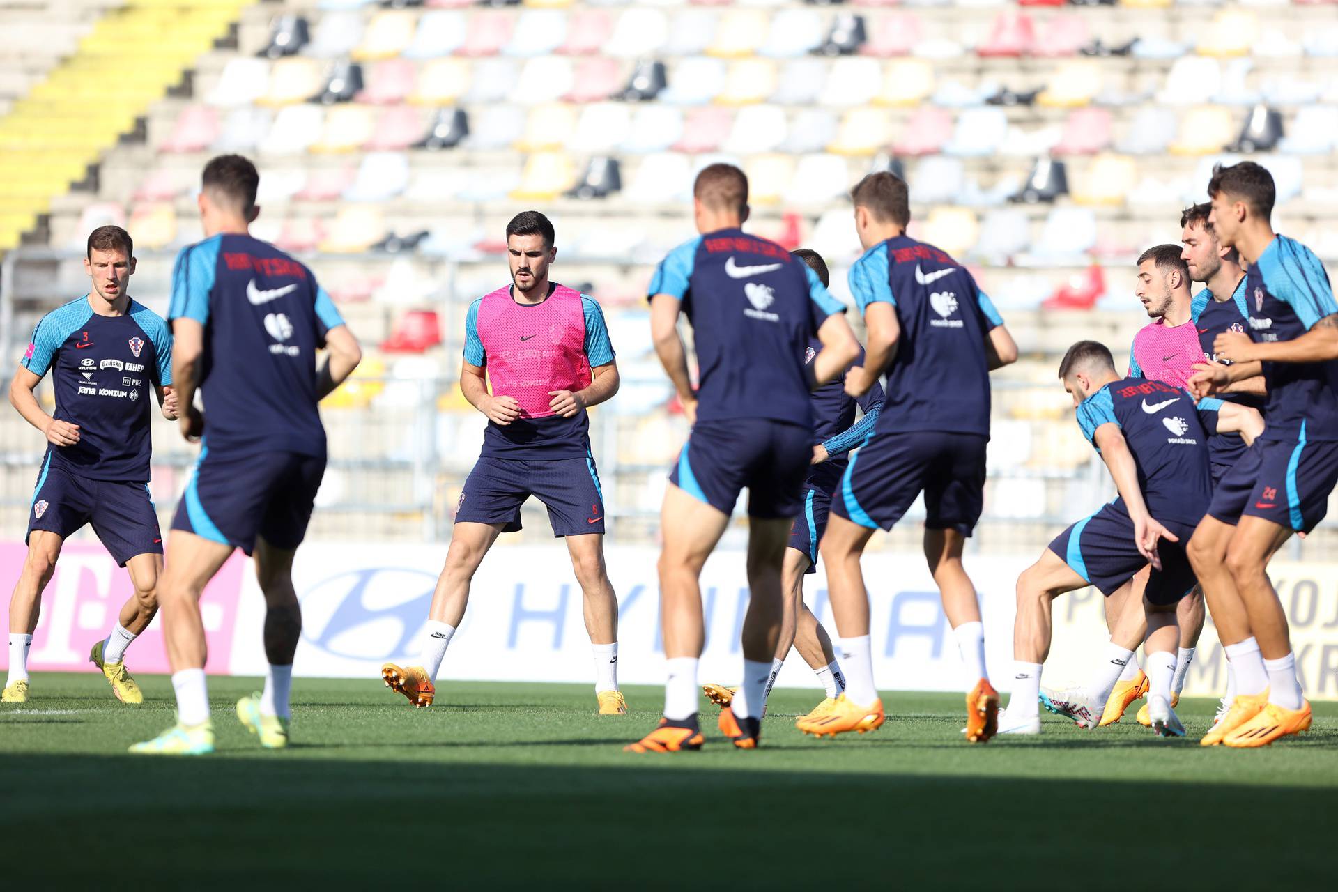 Rijeka: Na stadionu Rujevica održan trening Hrvatske nogometne reprezentacije 