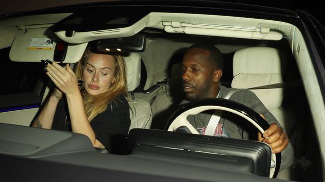 *EXCLUSIVE* A makeup-free Adele grabs dinner with Rich Paul at Avra! - ** WEB MUST CALL FOR PRICING **