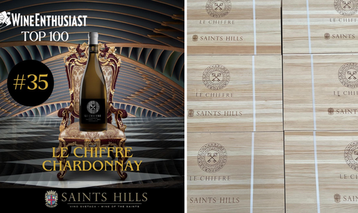 Vinarija Saints Hills uvrštena u top 100: Njihov Le Chiffre chardonnay je 35. na svijetu