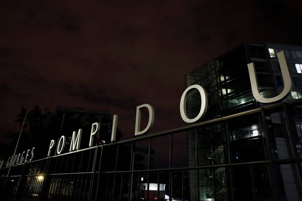 A general view shows the hospital Georges Pompidou in Paris