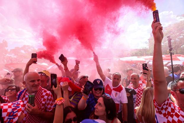 SP 2026 Toronto: Veliki hrvatski korteo prema Toronto stadionu sa 100-metarskom zastavom