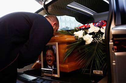 Funeral for former AC Milan and Bologna manager Sinisa Mihajlovic in Rome