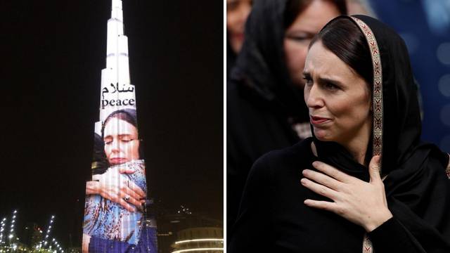 Burj Khalifa sa slikom Arden: 'Hvala joj na iskrenoj potpori'