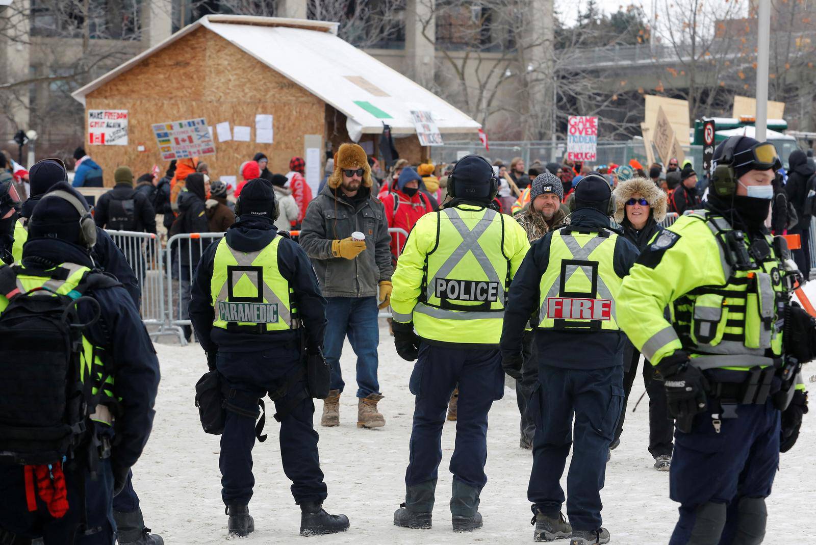 Truckers and their supporters continue to protest against the COVID-19 vaccine mandates in Ottawa