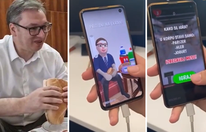 VIDEO Netko je napravio igricu inspriranu Vučićem: 'U košaricu ubaci parizer, meso izbjegavaj!'