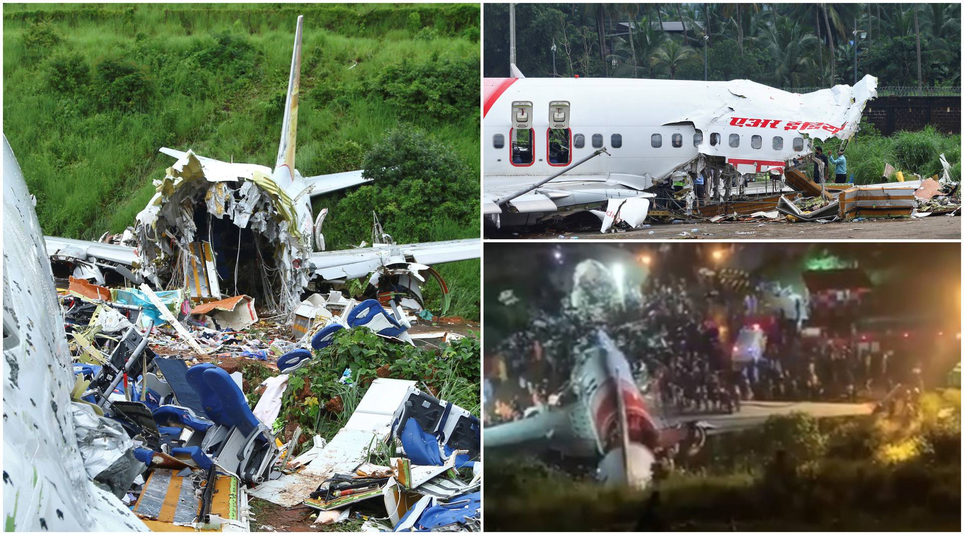 Detalji jezive nesreće u Indiji: Kljun aviona našli su 20 m dalje