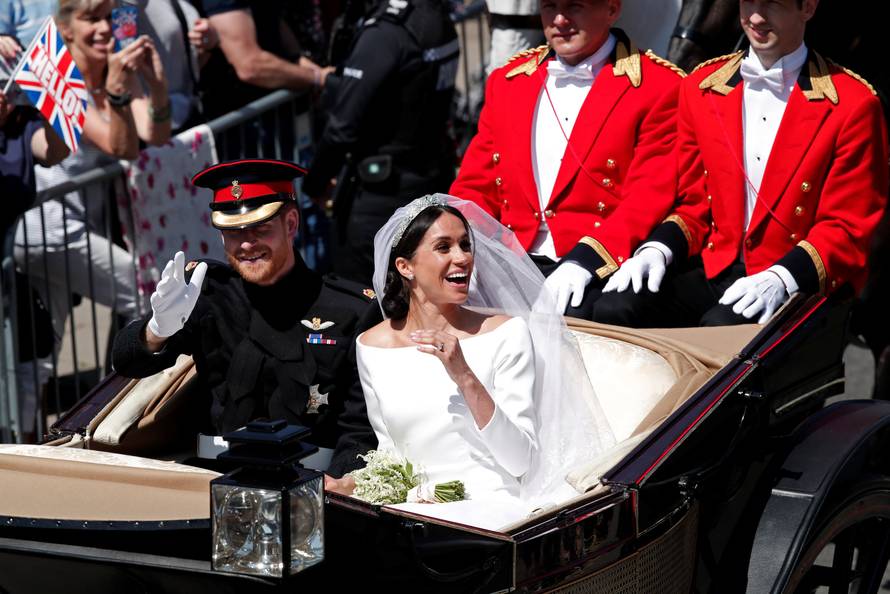 Prince Harry, Queen Elizabeth's grandson, marries U.S. actress Meghan Markle in Windsor