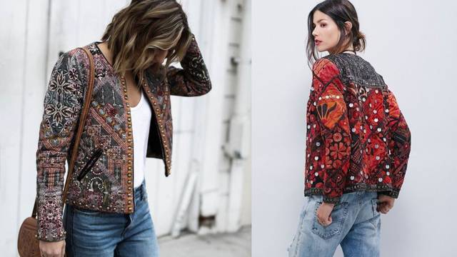Etno jaknice ukrašene perlama: Inspirirane retro hipi stilovima