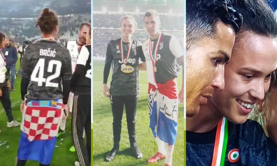 Mandžo, Doris i Ronaldo: Juve slavio omotan u hrvatske boje!