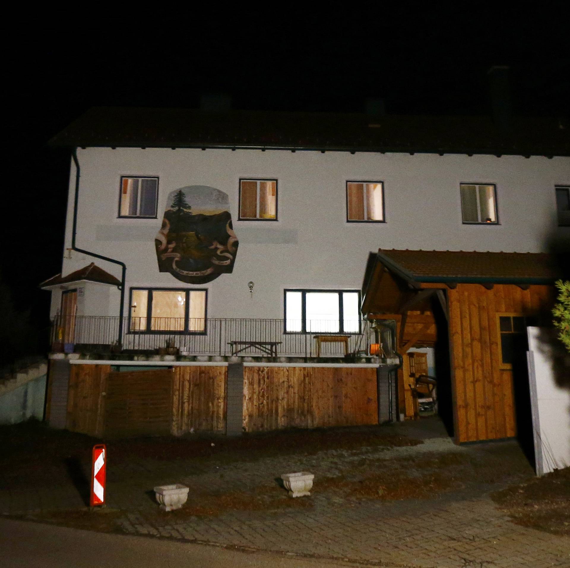 A house where six people were found dead is seen in Boeheimkirchen
