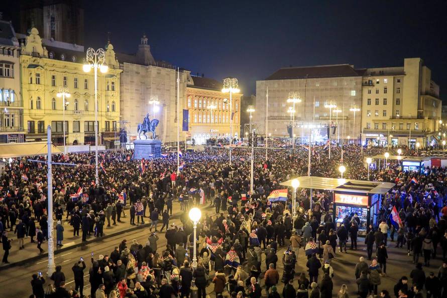 Zagreb: Svečani doček rukometnih reprezentativaca nakon osvojene bronce na Europskom prvenstvu