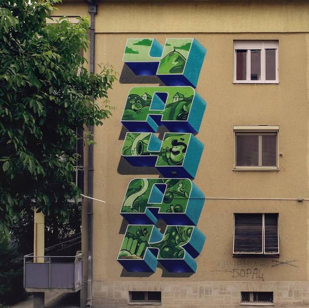 FOTO Grad pretvoren u galeriju: Pogledajte predivne murale na kućama i zgradama u Čačku