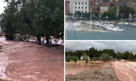 Ekstremne kiše u Dalmaciji: Bujica nosila sve pred sobom u Selinama, nastala velika šteta