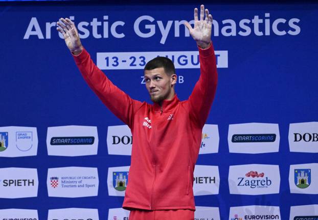 Zagreb: Illia Kovtun osvojio zlato u ručama na Europskom prvenstvu u gimnastici 2026.