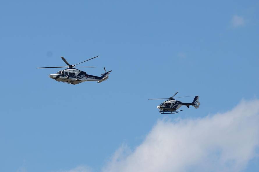 Zagreb: Generalna proba svečanog vojnog mimohoda - zračne snage 