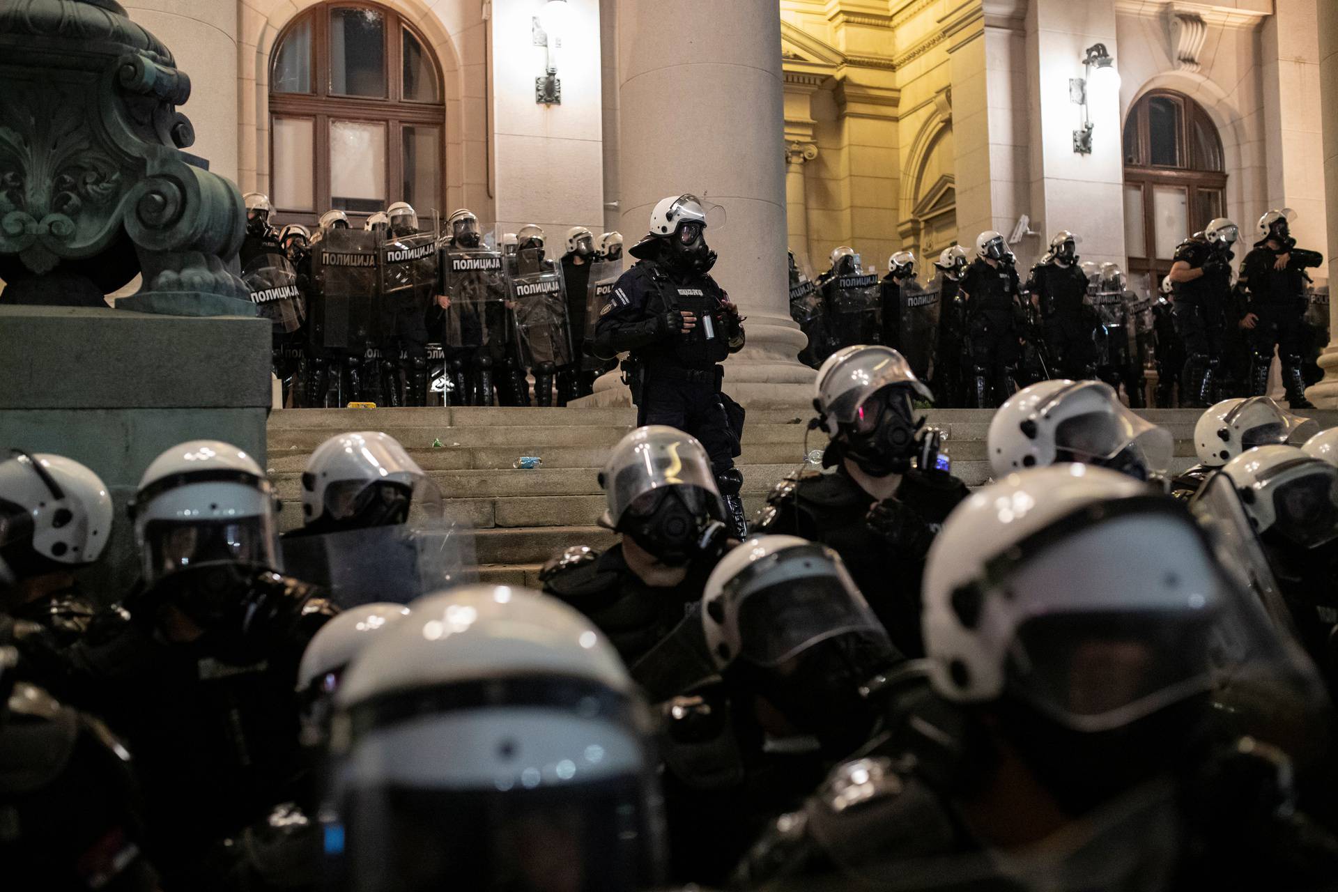 Protest amid the spread of the coronavirus disease (COVID-19) in Belgrade