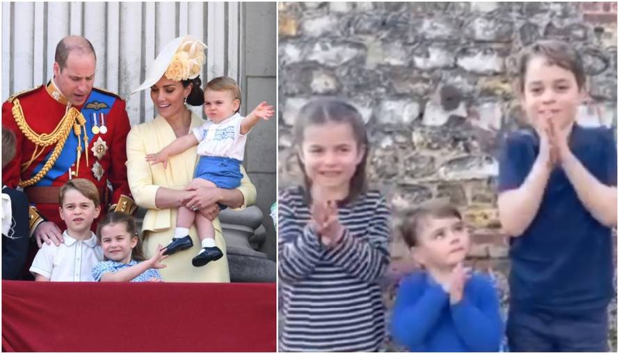 Kraljevska djeca pljeskala za britanske zdravstvene radnike