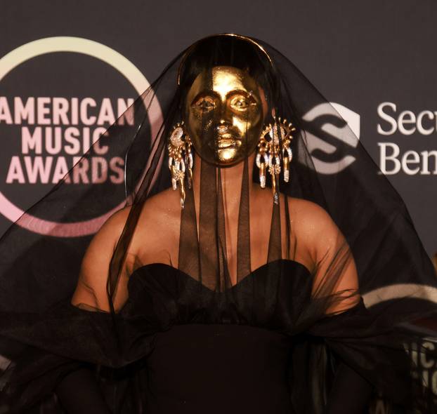 2021 American Music Awards Arrivals at the Microsoft Theater in Los Angeles