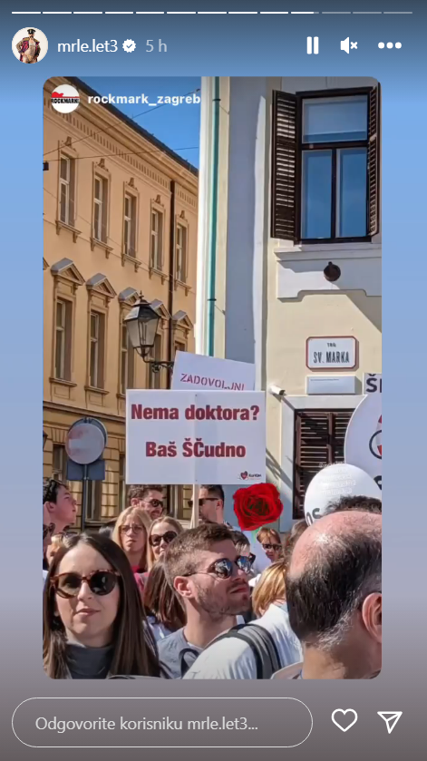 ŠČomanija došla i na prosvjede liječnika, Mrle ih je podržao: 'Nema doktora. Baš ŠČudno...'