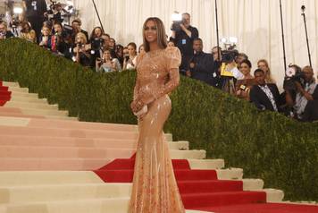 Singer-Songwriter Beyonce Knowles arrives at the Met Gala in New York